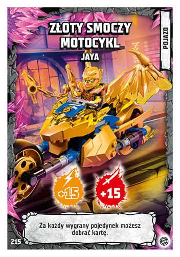 LEGO® NINJAGO® TCG8 - Nr 215: Złoty smoczy motocykl Jaya