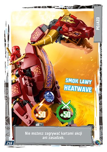 LEGO® NINJAGO® TCG9 - Nr 216: Smok lawy Heatwave