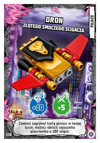 LEGO® NINJAGO® TCG8 - Nr 216: Dron złotego smoczego ścigacza