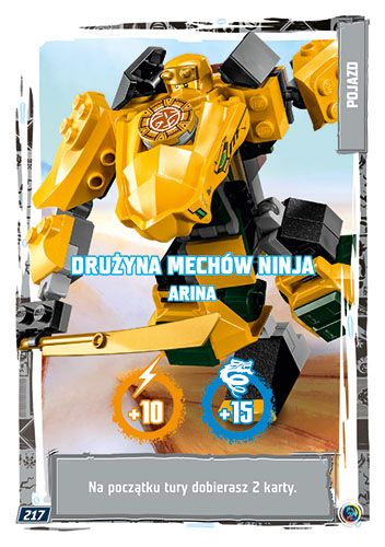 LEGO® NINJAGO® TCG9 - Nr 217: Drużyna mechów ninja Arina