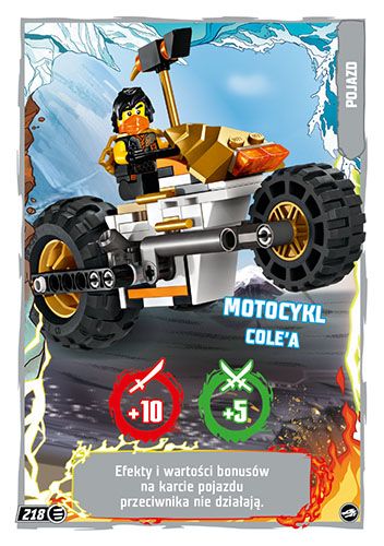 LEGO® NINJAGO® TCG10 - Nr 218: Motocykl Cole'a