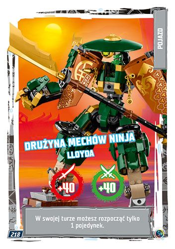 LEGO® NINJAGO® TCG9 - Nr 218: Drużyna mechów ninja Lloyda