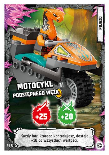 LEGO® NINJAGO® TCG8 - Nr 218: Motocykl podstępnego węża