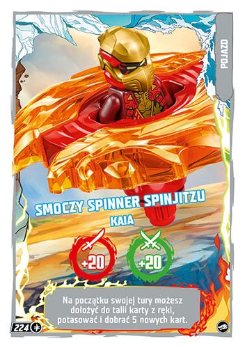 LEGO® NINJAGO® TCG10 - Nr 224: Smoczy spinner spinjitzu Kaia