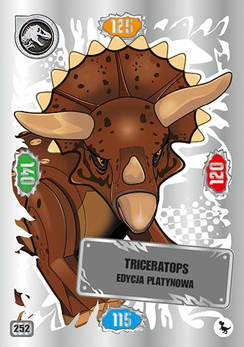 LEGO® Jurassic World™ - Nr 252: Triceratops edycja platynowa