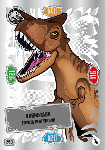 LEGO® Jurassic World™ - Nr 253: Karnotaur edycja platynowa