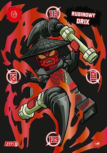 LEGO® NINJAGO® TCG10 - Nr 277: Rubinowy Drix