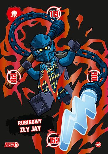 LEGO® NINJAGO® TCG10 - Nr 278: Rubinowy zły Jay