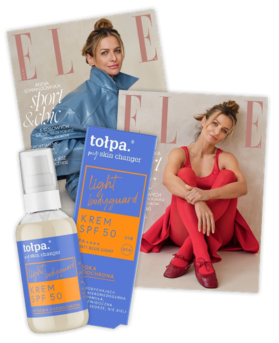 Elle 5/2025 z kremem TOŁPA My skin changer krem SPF 50 