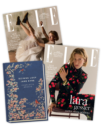 Elle 6/2025 z książką Charlotte Brontë "Dziwne losy Jane Eyre"