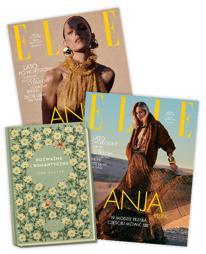 Elle 7/2025 z książką Jane Austen "Rozważna i romantyczna"