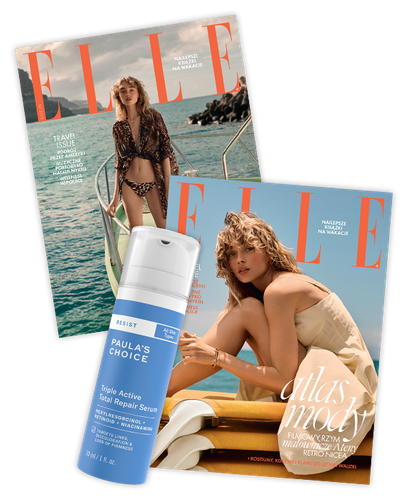 Elle 8/2025 z kosmetykiem Paula's Choice - Potrójnie Aktywne Serum Naprawcze