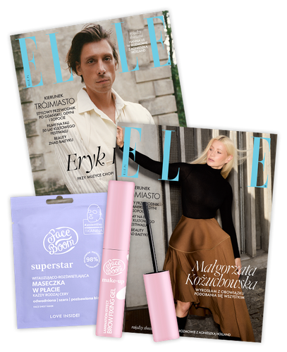 Elle 10/2025 z kosmetykiem (Face Boom superstar maseczka w płacie + mascara)