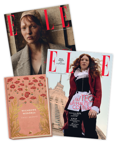 Elle 11/2025 z książką Emily Brontë "Wichrowe Wzgórza"