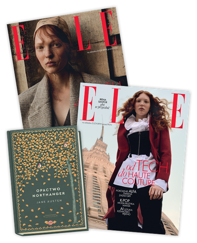 Elle 11/2025 z książką Jane Austen "Opactwo Northanger" 