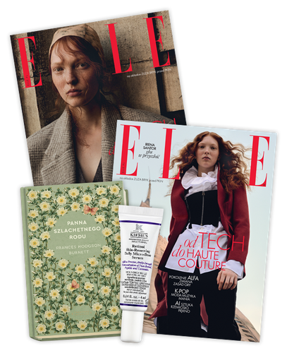 Elle 11/2025 + książka Ponadczasowe Powieści "PANNA SZLACHETNEGO RODU" + Serum z retinolem Kichl's