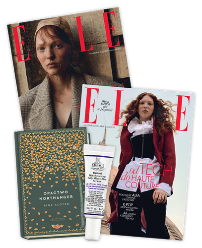 Elle 11/2025 + książka Ponadczasowe Powieści "OPACTWO NORTHANGER" + Serum z retinolem Kichl's