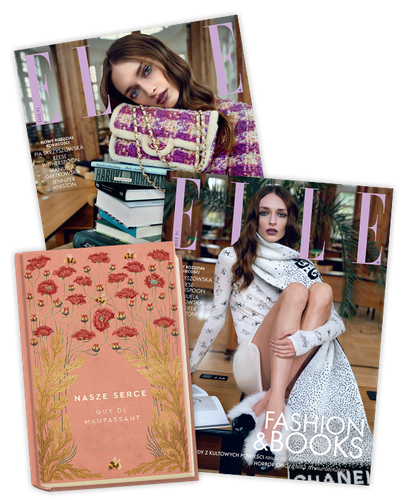 Elle 12/2025 z książką Guy de Maupassanta “Nasze Serce”
