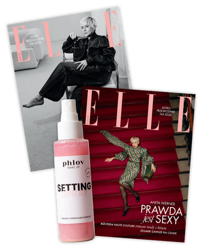 Elle 2/2026 z mgiełką utrwalającą makijaż Phlov