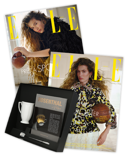Roczna prenumerata magazynu Elle z prezentem Zestawem Rosenthal