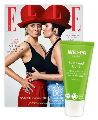 Elle 7/2026 z kremem Weleda Skin Food Light