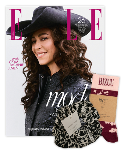Roczna prenumerata magazynu Elle ze skarpetkami BIZUU i gumką do włosów Scrunches