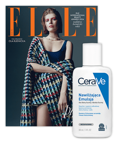 Elle 3/2024 z nawilżającą emulsją do mycia​ CeraVe