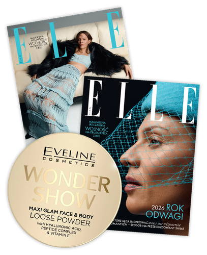 Elle 1/2026 z Pudrem rozświetlającym do twarzy od EVELINE