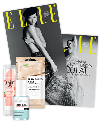 Elle 1/2025 z kosmetykami od Bielenda