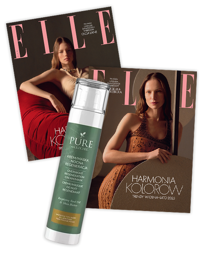 Elle 3/2025 z PURE - kremem/maską nocna regeneracja od Clochee