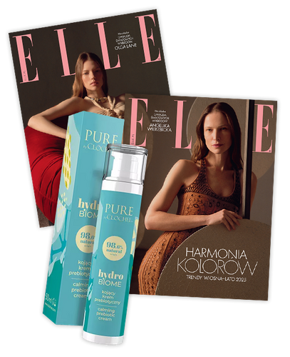 Elle 3/2025 z kojącym kremem prebiotycznym HYDROBIOME od Clochee