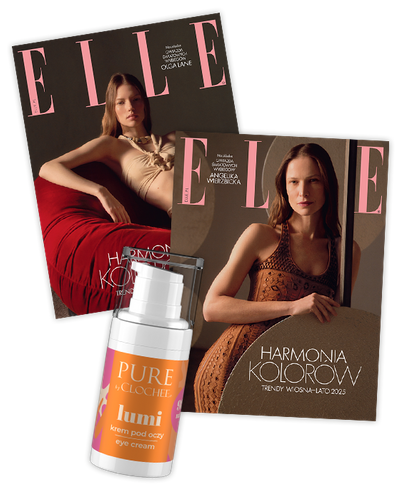 Elle 3/2025 z kremem pod oczy Lumi od Clochee