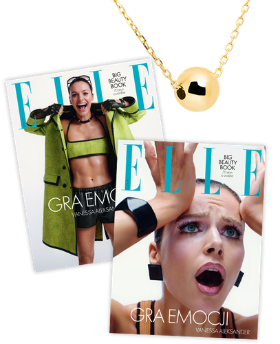 Roczna prenumerata magazynu Elle z Naszyjnikiem z Kuleczką od ANIA KRUK