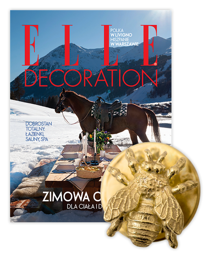 Roczna prenumerata Elle Decoration z PIN PSZCZOŁA OD ANNA SAMKÓW