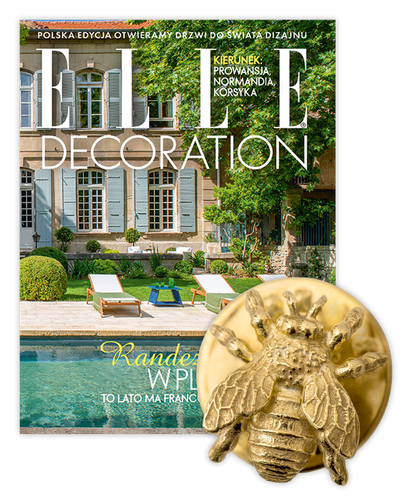 Roczna prenumerata Elle Decoration z PIN PSZCZOŁA OD ANNA SAMKÓW