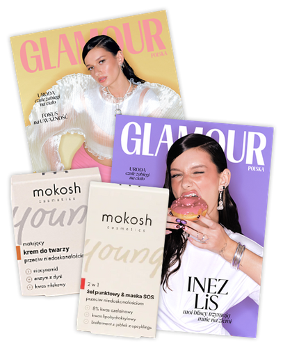 Glamour 5/2026 z mini zestawem Kosmetyków Mokosh (4 ml i 15 ml)