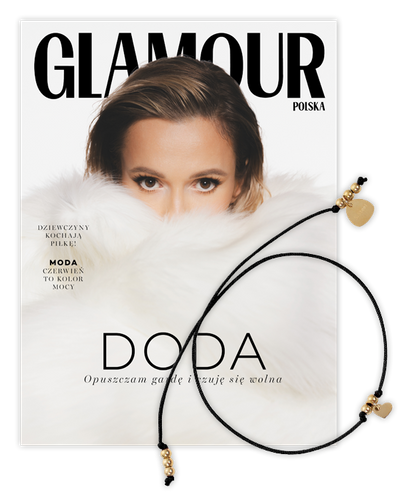 Glamour 2/2025 z bransoletką VEZZI z serduszkiem czarna