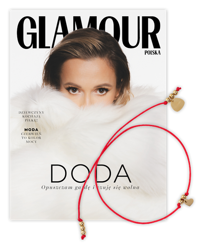 Glamour 2/2025 z bransoletką VEZZI z serduszkiem czerwona