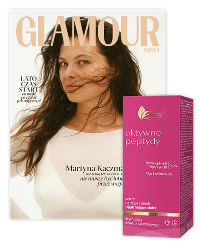 Glamour 7-8/2026 kosmetykiem od Ava  - Serum na szyję i dekolt ujędrniające skórę