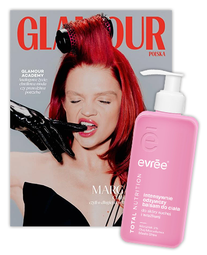 Glamour 2/2026 z TOTAL NUTRITION ODŻYWCZY BALSAM DO CIAŁA DO SKÓRY SUCHEJ I WRAŻLIWEJ EVREE