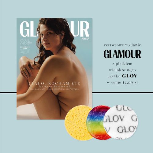 Glamour 6/2023 z kosmetykiem (z płatkiem GLOV)