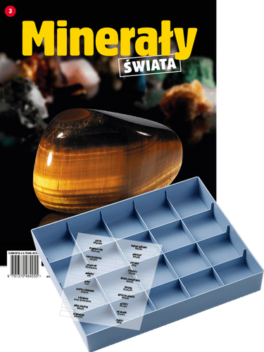 Przesyłka cz. 3, 4 i 5 (tom 3 GRATIS!). Prenumerata "Minerały Świata", od tomu 3