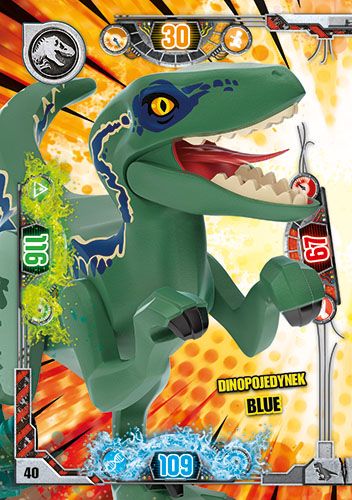 LEGO® Jurassic World™ - Nr 40: Dinopojedynek Blue