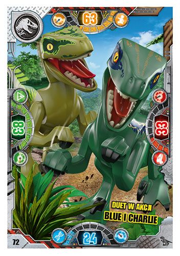 LEGO® Jurassic World™ - Nr 72: Duet w akcji: Blue i Charlie