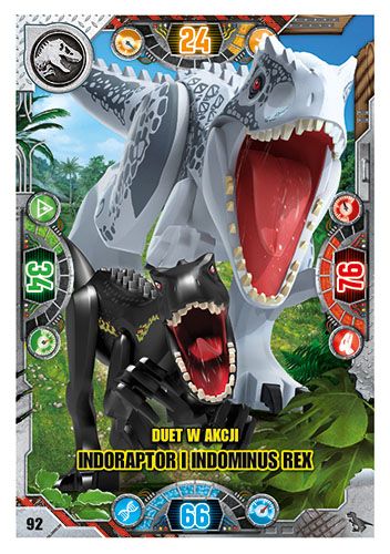 LEGO® Jurassic World™ - Nr 92: Duet w akcji: indoraptor i Indominus rex