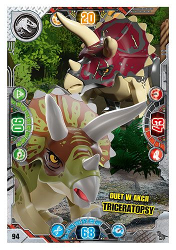 LEGO® Jurassic World™ - Nr 94: Duet w akcji: triceratopsy