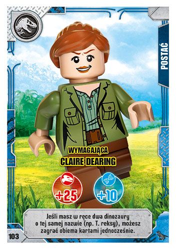 LEGO® Jurassic World™ - Nr 103: Wymagająca Claire Dearing