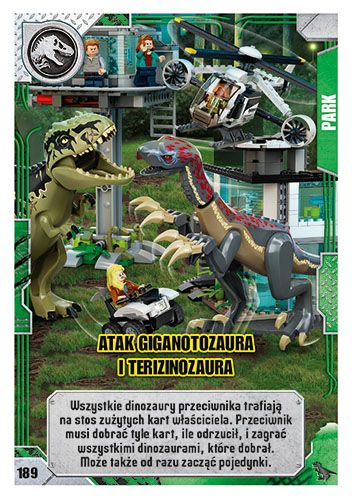 LEGO® Jurassic World™ - Nr 189: Atak giganotozaura i terizinozaura