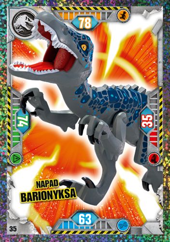 LEGO® Jurassic World™ TCG - Nr 35: Napad barionyksa