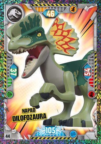 LEGO® Jurassic World™ TCG - Nr 44: Napad dilofozaura